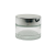 Pomadera Vidrio Estriada Tapa plata 50 ml