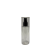 Botella Tubo Cosmética PET Cristal 150 ml Atomizador de botón Negro con Sobretapa