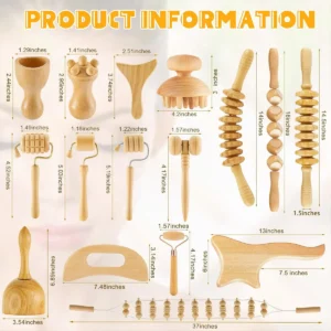 Maderoterapia Facial & Corporal Kit 16 Piezas - Imagen 7