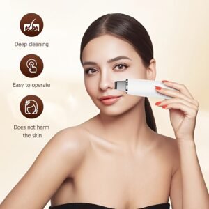 Skin Scrubber Ultrasónico 3 en 1 para Limpieza Facial con kit Sacacomedones de Acero - Imagen 8