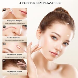 Alta Frecuencia Facial Profesional | Equipo con 4 Electrodos para Spa - Imagen 6