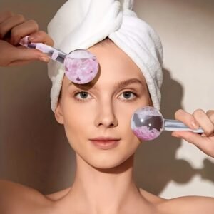2 Globos de Hielo para Facial | Masajeador Refrescante para Rostro y Ojos - Imagen 11