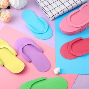 Zapatillas Desechables para Pedicura Spa Multicolor 60 Pares