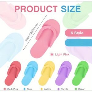 Alternative view of Zapatillas Desechables para Pedicura Spa Multicolor 60 Pares