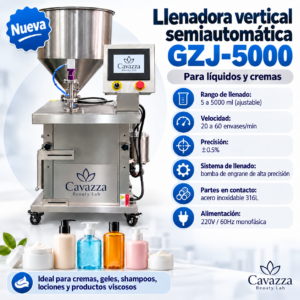 Llenadora vertical semiautomática GZJ-5000
